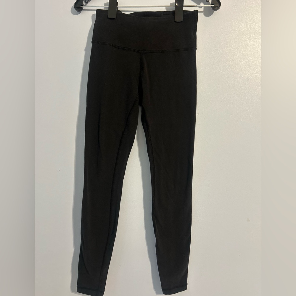 Lululemon Athletica Black Cotton Leggings